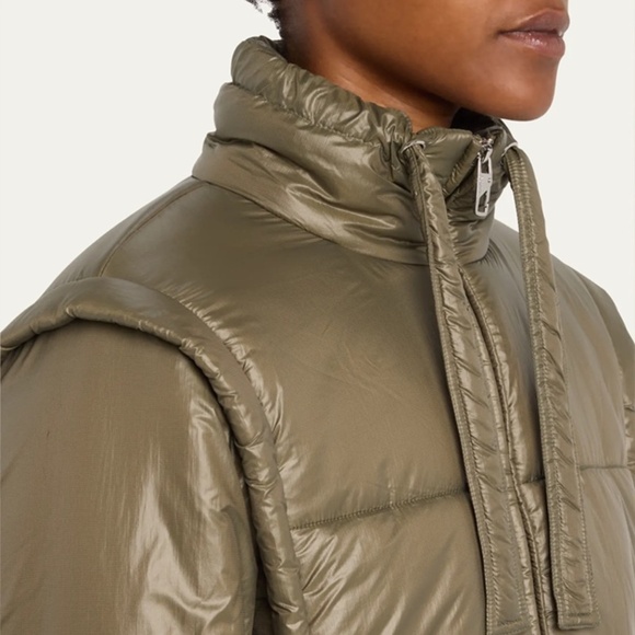 NWT GANNI Siny Quilted Vest Jacket in KALAMATA -Sz 6 - Picture 4 of 12